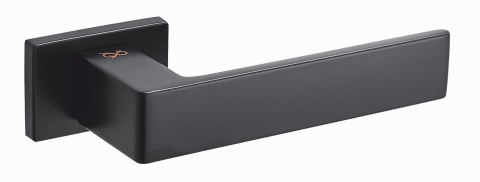 Klamka Apollo RT KART B00 czarna na rozecie prostokątnej Infinity Line