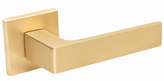 Klamka Apollo fit KAF M G00 złoty mat na rozecie kwadratowej Infinity Line