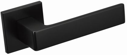 Klamka Apollo fit KAF B00 czarna na rozecie kwadratowej Infinity Line