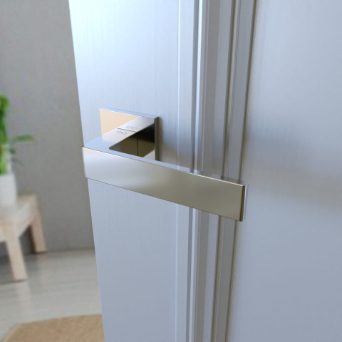 Klamka Apollo fit KAF 700 chrom na rozecie kwadratowej Infinity Line