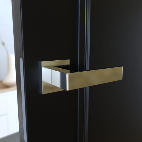 Klamka Apollo fit KAF 700 chrom na rozecie kwadratowej Infinity Line