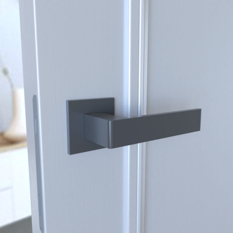 Klamka Apollo fit KAF 200 tytan na rozecie kwadratowej Infinity Line