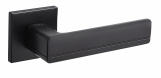 Klamka Platon fit KPF B00 czarna na rozecie kwadratowej Infinity Line