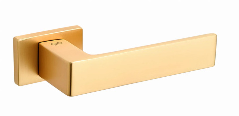 Klamka Apollo RT KART M G00 złoty mat na rozecie prostokątnej Infinity Line