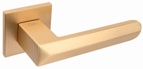 Klamka Bohema fit KBH M G00 złoty mat na rozecie kwadratowej Infinity Line