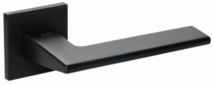 Klamka Shark fit KSH B00 czarna na rozecie kwadratowej Infinity Line