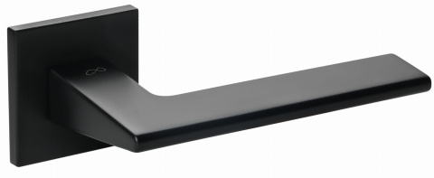 Klamka Shark fit KSH B00 czarna na rozecie kwadratowej Infinity Line