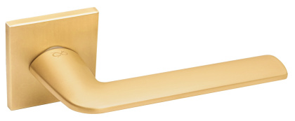 Klamka Stinger fit KSR M G00 złoty mat na rozecie kwadratowej Infinity Line