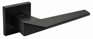 Klamka Ice fit KCE B00 czarna na rozecie kwadratowej Infinity Line