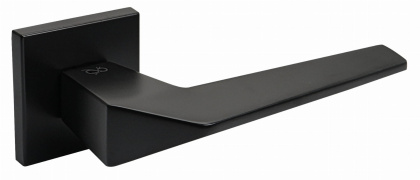 Klamka Ice fit KCE B00 czarna na rozecie kwadratowej Infinity Line