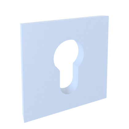 Rozeta kwadratowa FIT RFQ 802 biała wkładka