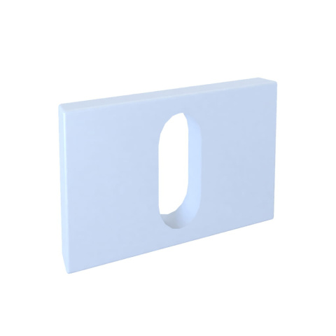 Rozeta prosotkątna RRT 801 biała klucz