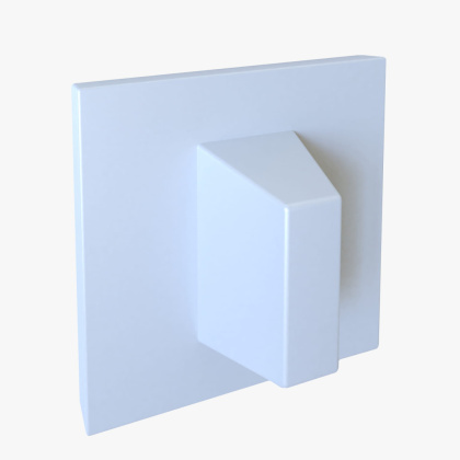 Rozeta kwadratowa FIT RFQ 803 biała wc