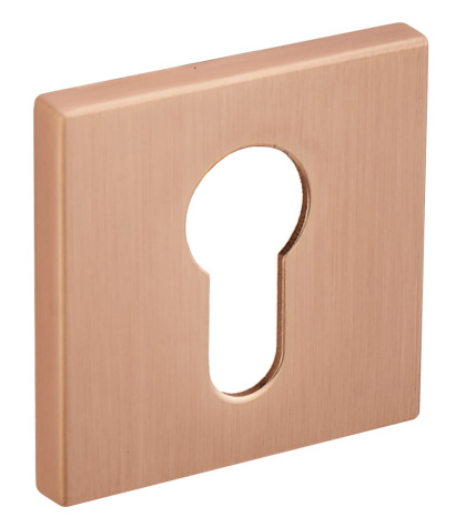 Rozeta kwadratowa FIT RFQ M M02 miedź mat wkładka