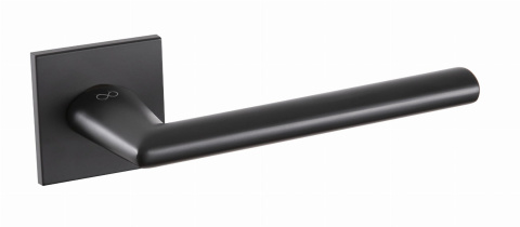 Klamka Eva KEVA B00 czarna na rozecie kwadratowej Infinity Line