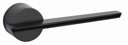 Klamka Gemello KGML B00 czarna na rozecie okrągłej Infinity Line