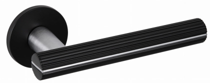 Klamka Capri KPRI B00/M700 czarna/chrom mat na rozecie okrągłej Infinity Line