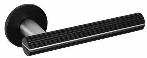 Klamka Capri KPRI B00/M700 czarna/chrom mat na rozecie okrągłej Infinity Line