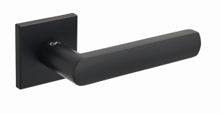 Klamka Torino fit KTF B00 czarna na rozecie kwadratowej Infinity Line