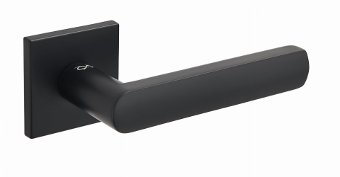 Klamka Torino fit KTF B00 czarna na rozecie kwadratowej Infinity Line