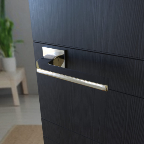 Klamka Etna KETA S 700 chrom na rozecie kwadratowej Infinity Line