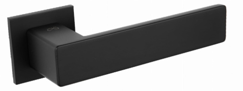 Klamka Imperia KIMP S B00 czarna na rozecie kwadratowej Infinity Line