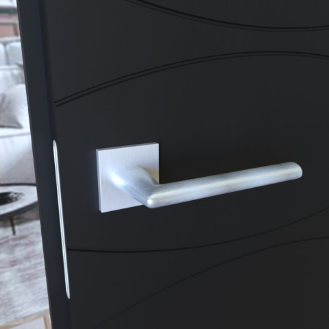 Klamka Eva KEVA M 700 chrom mat na rozecie kwadratowej Infinity Line