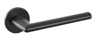 Klamka Eva KEVA O B00 czarna na rozecie okrągłej Infinity Line