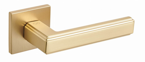 Klamka Florence fit KFL M G00 złoty mat na rozecie kwadratowej Infinity Line