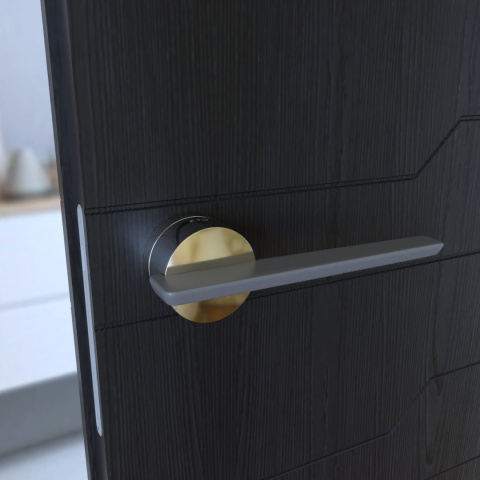 Klamka Gemello KGML 700/200 chrom/tytan na rozecie okrągłej Infinity Line