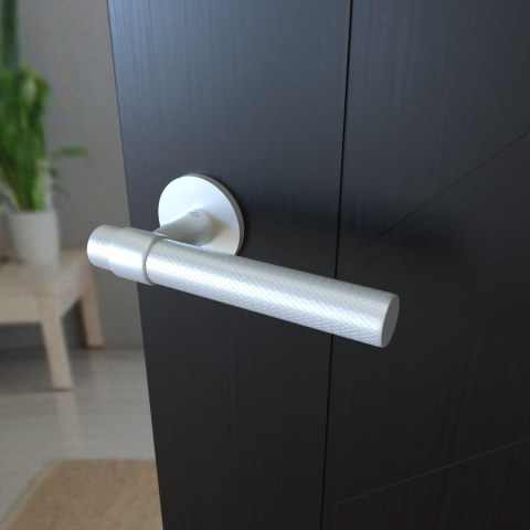 Klamka Ghost KGOS M 700 chrom mat na rozecie okrągłej Infinity Line