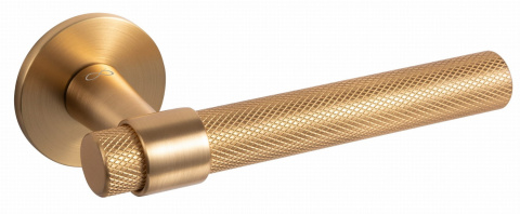 Klamka Ghost KGOS M G00 złoty mat na rozecie okrągłej Infinity Line