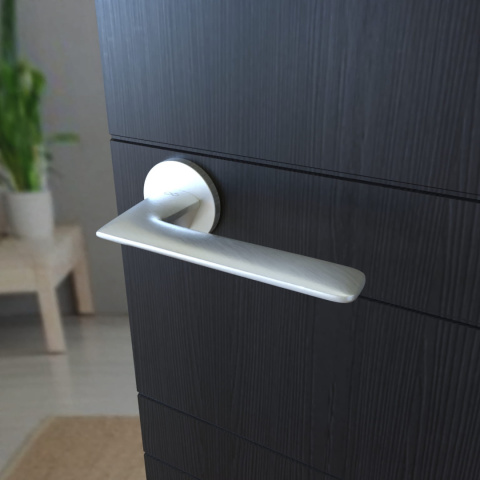 Klamka Giulietta KGUL S O M700 chrom mat na rozecie okrągłej Infinity Line