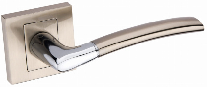 Klamka Dalia KDL 100K chrom/satyna na rozecie kwadratowej Infinity Line