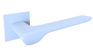 Klamka Linea KLIN S 800 biała na rozecie kwadratowej Infinity Line