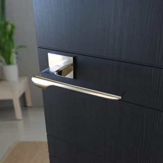 Klamka Linea KLIN S 700 chrom na rozecie kwadratowej Infinity Line