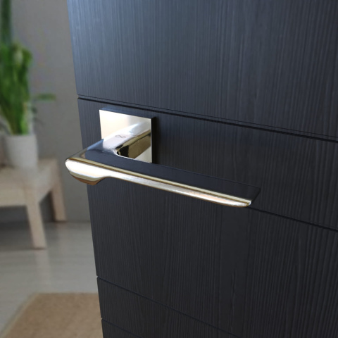 Klamka Linea KLIN S 700 chrom na rozecie kwadratowej Infinity Line