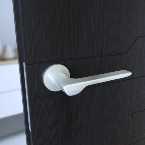 Klamka Linea KLIN S O M700 chrom mat na rozecie okrągłej Infinity Line