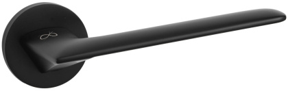 Klamka Giulietta KGUL S O B00 czarna na rozecie okrągłej Infinity Line