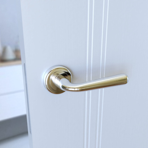 Klamka Lea KLE 700 chrom na rozecie okrągłej Infinity Line