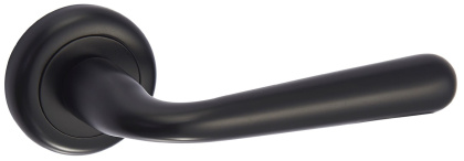 Klamka Lea KLE B00 czarna na rozecie okrągłej Infinity Line