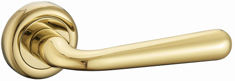 Klamka Lea KLE G00 PVD złota na rozecie okrągłej Infinity Line