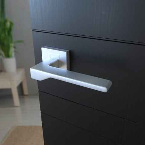 Klamka Nove KNV M 700 chrom mat na rozecie kwadratowej Infinity Line