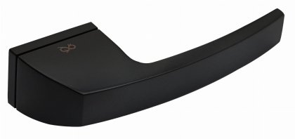 Klamka Spectra KSPC B00 czarna na rozecie prostokątnej Infinity Line