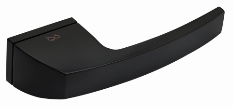 Klamka Spectra KSPC B00 czarna na rozecie prostokątnej Infinity Line