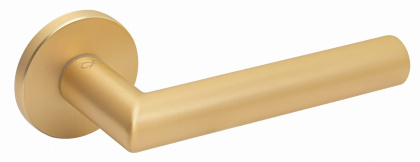 Klamka Ronda fit KRD O MG00 złoty mat na rozecie okrągłej Infinity Line