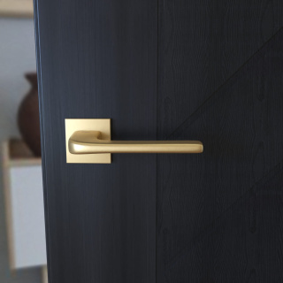 Klamka Solo fit KSO M G00 złoty mat na rozecie kwadratowej Infinity Line