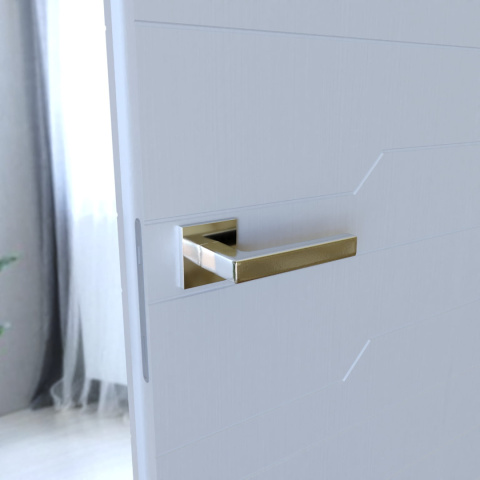 Klamka Stella KSTE S 700 chrom na rozecie kwadratowej Infinity Line