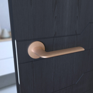 Klamka Stinger fit KSR O MM00 miedź mat na rozecie okrągłej Infinity Line