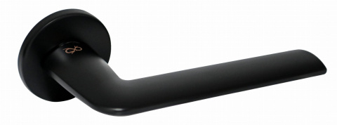 Klamka Stinger fit KSR O B00 czarna na rozecie okrągłej Infinity Line